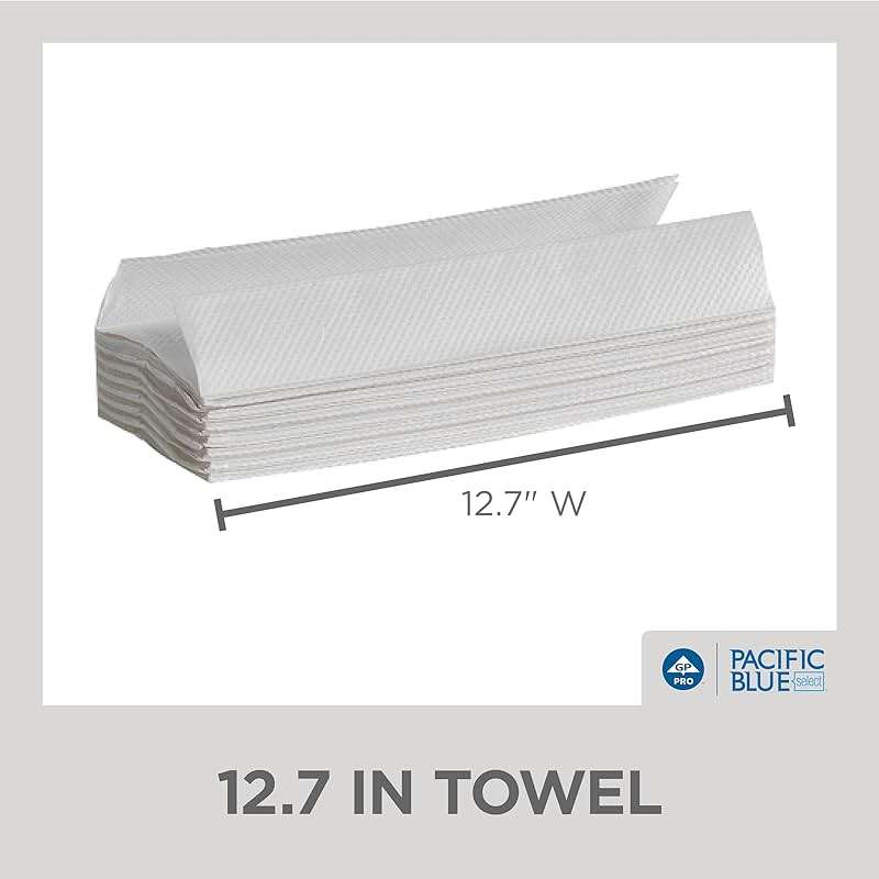 Pacific Blue Select C-Fold Paper Towels by GP PRO (Georgia-Pacific), White, 20241, 200 Towels Per Pack, 12 Packs Per Case (2400 Total), 10.10'' x 13.20 - Image 4