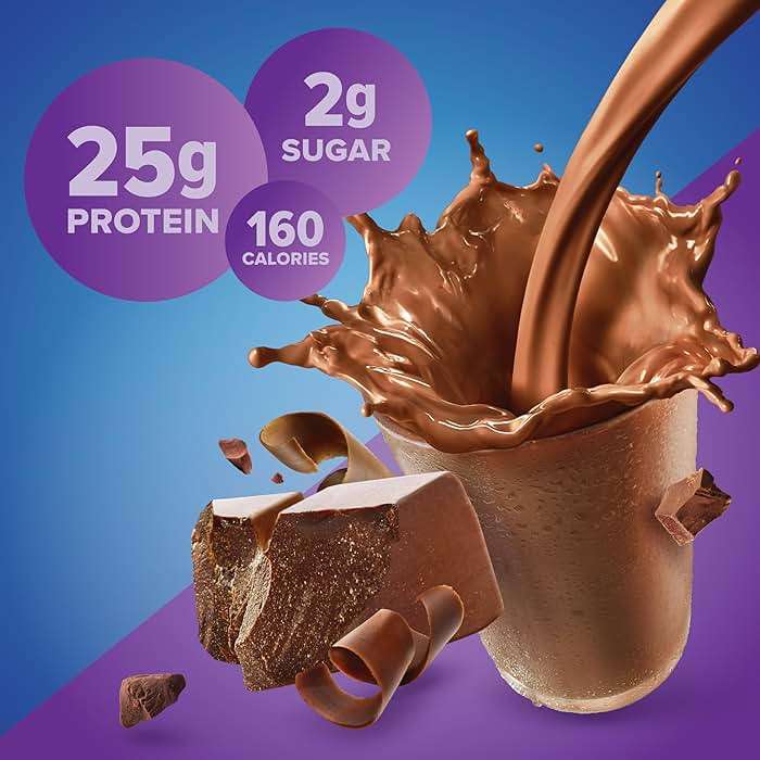 Pure Protein Powder, Whey, High Protein, Low Sugar, Gluten Free, Rich Chocolate, 1 lb - Image 2