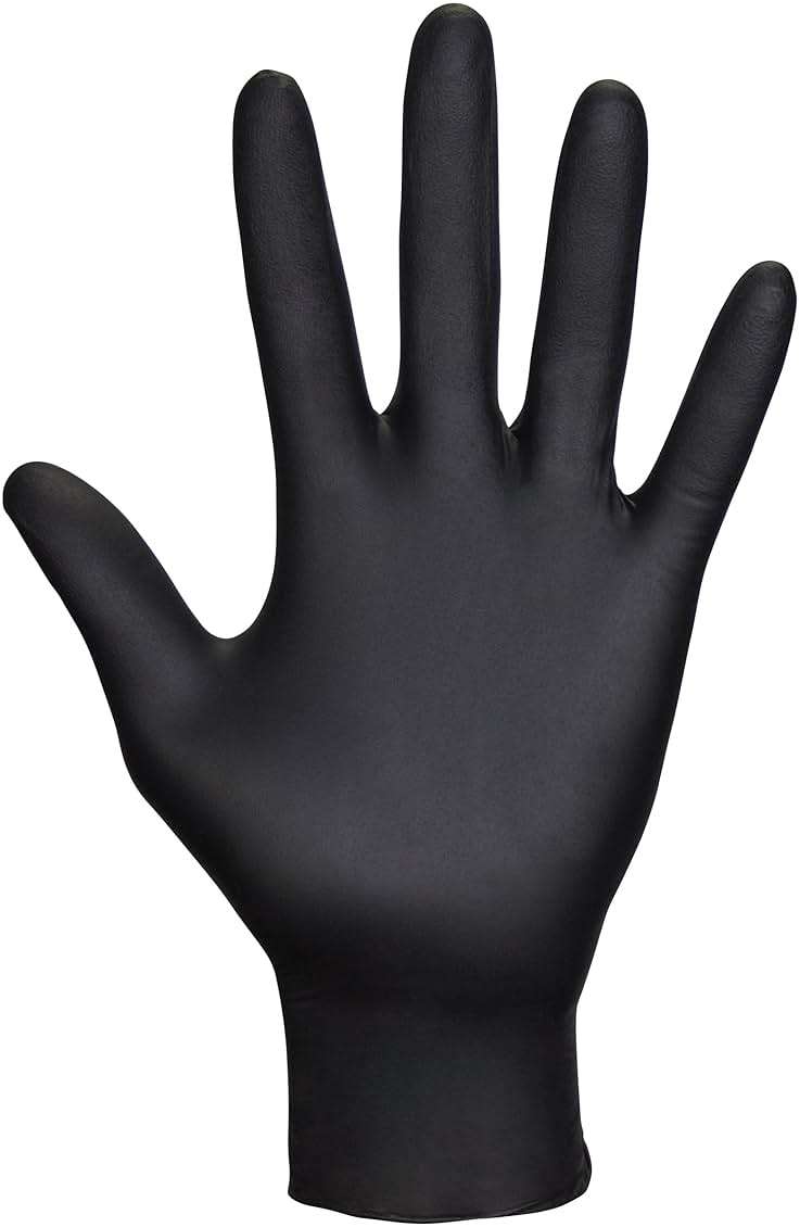 Raven Powder Free Nitrile Disposable Gloves | 7 Mil - Med | Latex Free, Chemical + Puncture Resistant, Textured Grip, Single Use | for Automotive, Industrial, Janitorial, MRO, Food Service | 66517 - Image 7