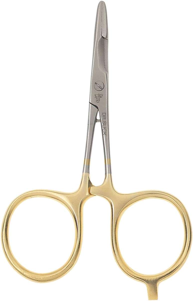 Dr. Slick Scissor Clamp, 4", Gold Straight Blades, Gold Straight Blades, 4 Inch - Image 1