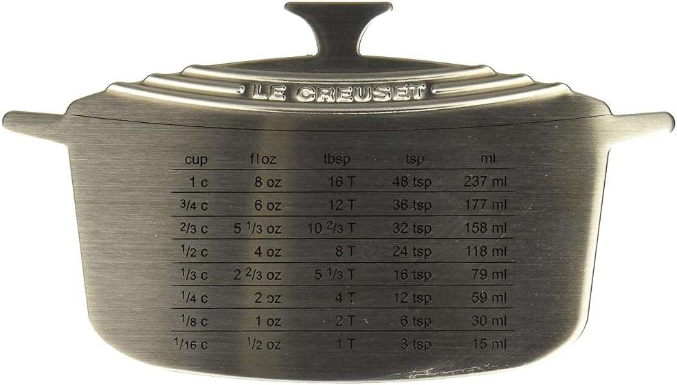 Le Creuset Stainless Steel Measure Magnet, 6 1/2" x 3 3/4" - Image 1
