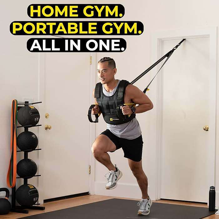 TRX All-In-One Home Gym System – Complete Suspension Training Kit for Strength Training, HIIT & Full-Body Workouts at Home or Outdoors, Includes Indoor & Outdoor Anchors - Image 7