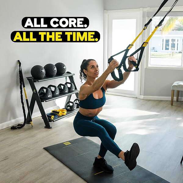 TRX All-In-One Home Gym System – Complete Suspension Training Kit for Strength Training, HIIT & Full-Body Workouts at Home or Outdoors, Includes Indoor & Outdoor Anchors - Image 8