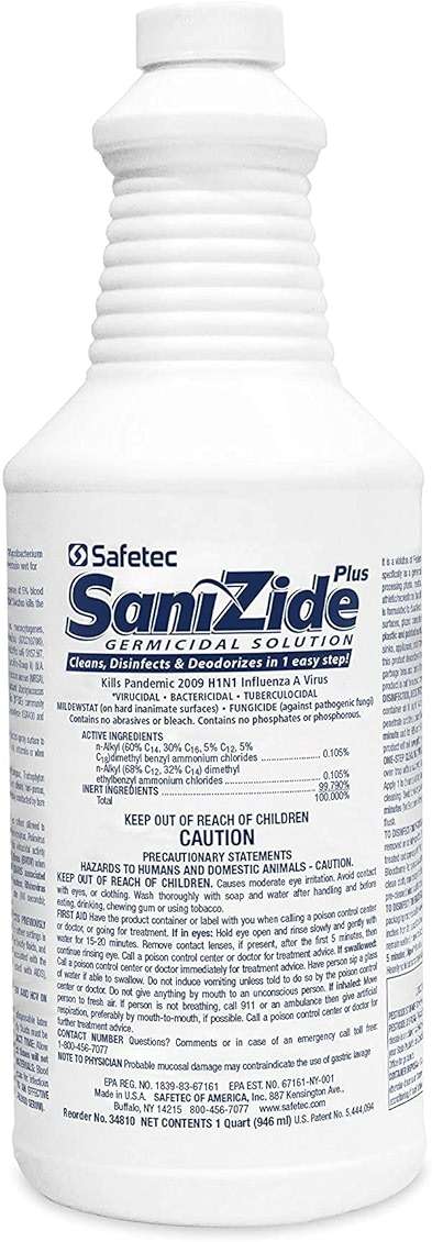Safetec 32 Oz. SaniZide Plus Spray Bottle - Image 2