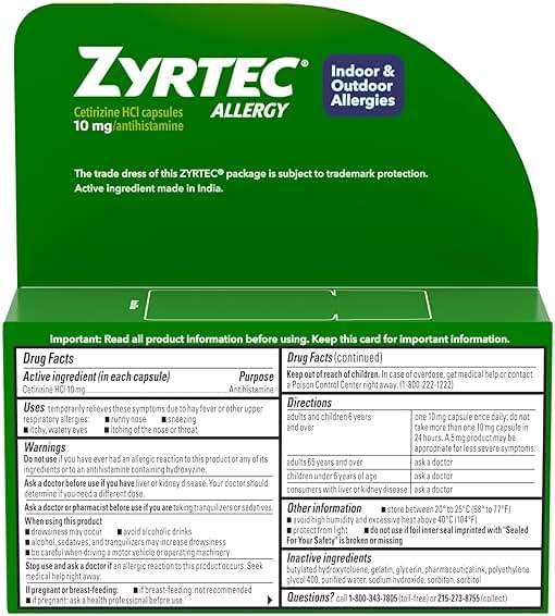 Zyrtec Liquid Gels, 12 Count - Image 9