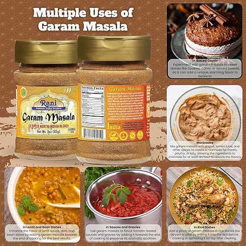 Rani Garam Masala Indian 11-Spice Blend 3oz (85g) PET Jar ~ All Natural, Salt-Free | Vegan | No Colors | Gluten Friendly | NON-GMO | Kosher | Indian Origin - Image 3