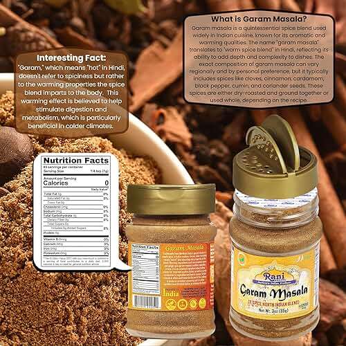 Rani Garam Masala Indian 11-Spice Blend 3oz (85g) PET Jar ~ All Natural, Salt-Free | Vegan | No Colors | Gluten Friendly | NON-GMO | Kosher | Indian Origin - Image 4