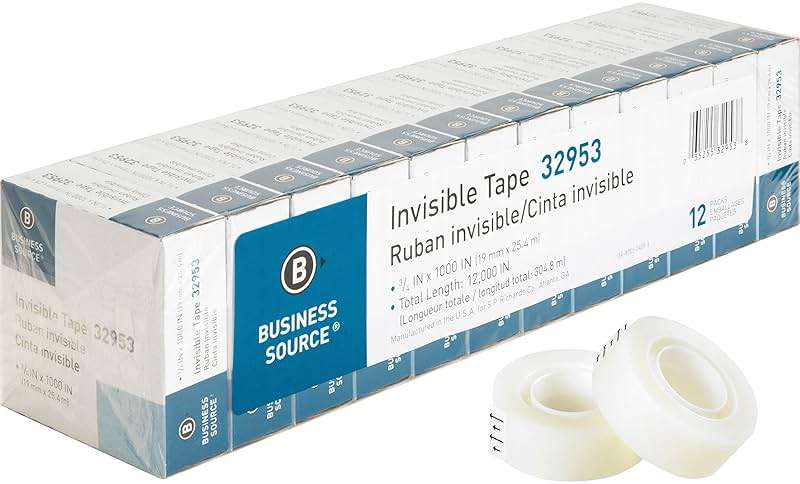 Business Source Premium Invisible Tape Value Pack - Image 1