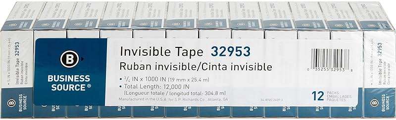 Business Source Premium Invisible Tape Value Pack - Image 2