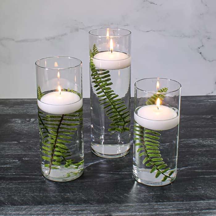 Eastland Glass Cylinder Vases 36 Pack. 7.5" | 9" | 10.5" Heights. Perfect Wedding Event Restaurant Church Decor - Image 2