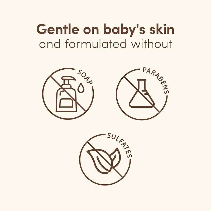 Aveeno Baby Nighttime Calming Comfort Bath, Baby Body Wash for Skin & Hair with Natural Oat Extract, Soothing Lavender & Vanilla Scent, Tear-Free Formula, No Added Parabens & Phthalates, 18 Fl Oz - Image 6