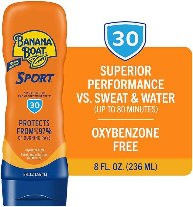 Banana Boat Sport Ultra SPF 30 Sunscreen Lotion, 8Fl Oz | Sport Sunscreen SPF 30 Lotion, Sunblock, Skin Sun Protection, Water Resistant Sun Care, 8Fl Oz - Image 2