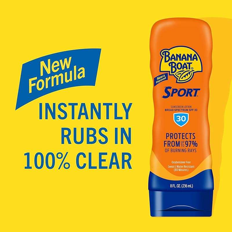 Banana Boat Sport Ultra SPF 30 Sunscreen Lotion, 8Fl Oz | Sport Sunscreen SPF 30 Lotion, Sunblock, Skin Sun Protection, Water Resistant Sun Care, 8Fl Oz - Image 4