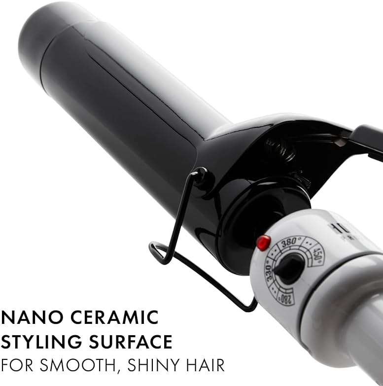 HOT TOOLS Pro Artist Nano Ceramic 1-1/2 Inch Curling Iron, Curling Wand For Loose Curls, Black/White - Image 3