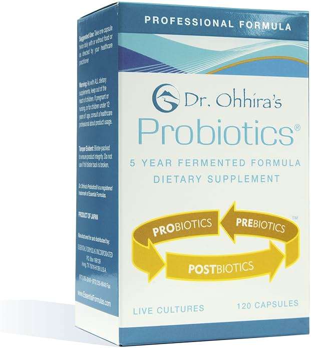 Essential Formulas Dr. Ohhira’s Probiotics Professional Formula with 5 Year Fermented Prebiotics, Live Active Probiotics and The only Product with Postbiotic Metabolites, 120 Capsules - Image 1
