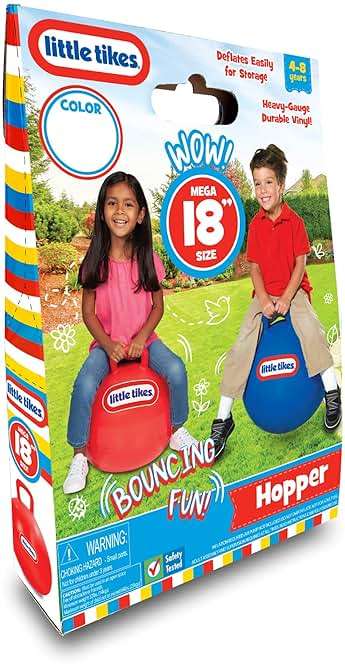 Little Tikes 18" Red Inflatable Hopper Ball for Kids Ages 4-8 - Image 3