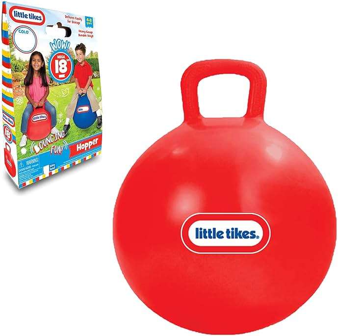 Little Tikes 18" Red Inflatable Hopper Ball for Kids Ages 4-8 - Image 5