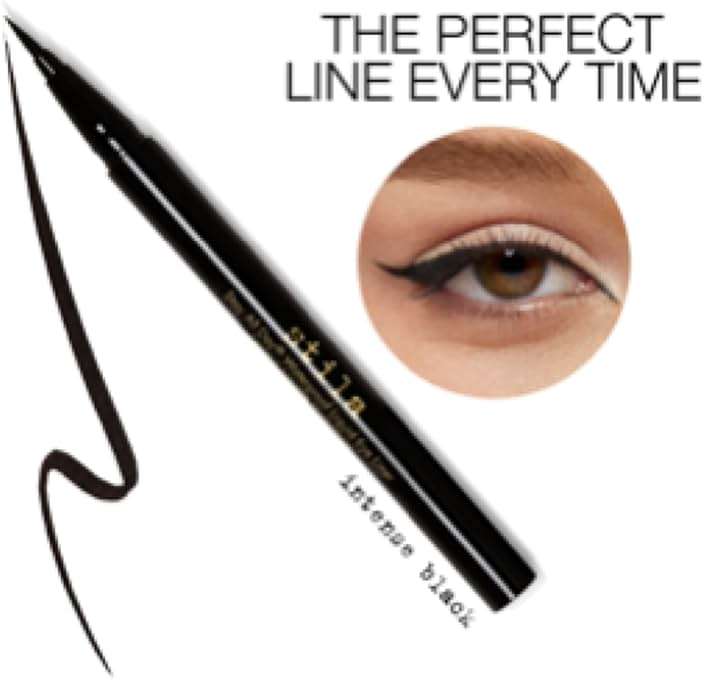 stila Waterproof Liquid Eye Liner, Stay All Day Makeup with Fine Brush Tip Lasting Satin Finish, Smudge-Proof & Transfer-Resistant - Image 2