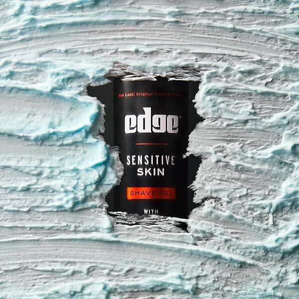 Edge Shaving Gel for Men, Sensitive Skin with Aloe, 6 Pack, Moisturizes, Protects, Soothes, Reduces Skin Irritation - Image 11