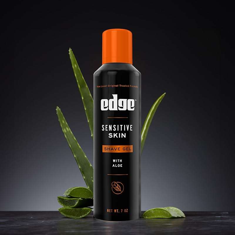 Edge Shaving Gel for Men, Sensitive Skin with Aloe, 6 Pack, Moisturizes, Protects, Soothes, Reduces Skin Irritation - Image 12