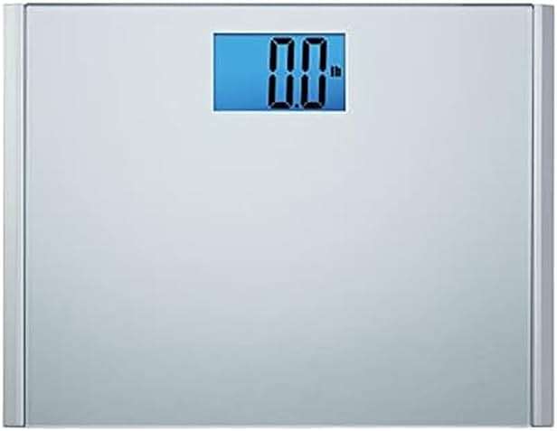 Eat Smart Precision Plus Digital Bathroom Scale, 440-lb Capacity, Wide Platform Body Analyzer with Step-On Technology, Stable Home Fitness Device for Weight Management, Grey - Image 1