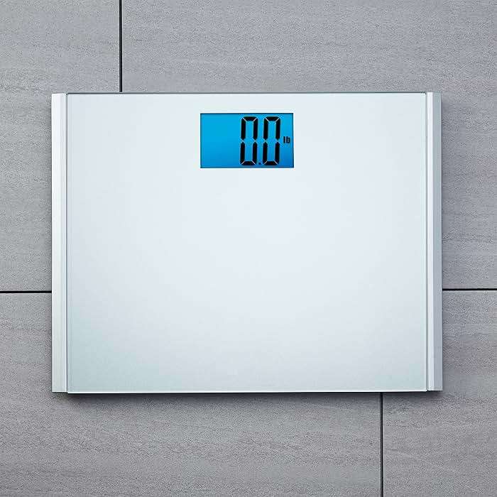 Eat Smart Precision Plus Digital Bathroom Scale, 440-lb Capacity, Wide Platform Body Analyzer with Step-On Technology, Stable Home Fitness Device for Weight Management, Grey - Image 6