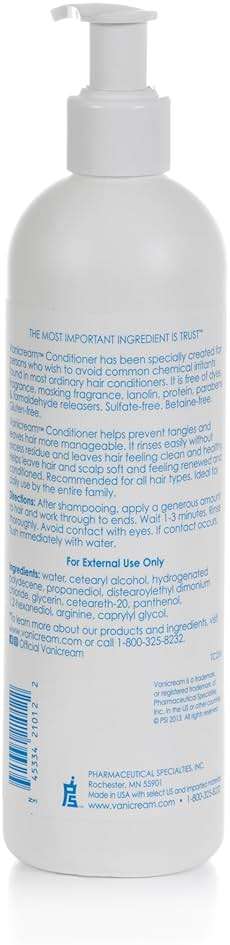 Vanicream Conditioner – pH Balanced Mild Formula Effective For All Hair Types and Sensitive Scalps - Free of Fragrance, Lanolin, and Parabens – 12 Fl Oz - Image 2