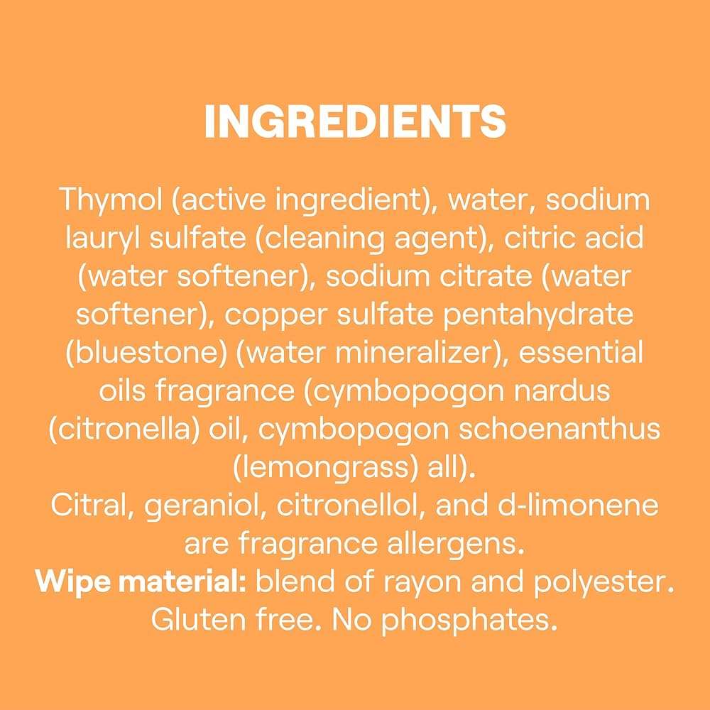 Seventh Generation Disinfecting Wipes, Lemongrass Citrus, 70 Count, 6 Pack, Botanical Multi-Surface Cleaner Kills 99.9% Germs, No Bleach, Plant-Based Formula for Home, Kitchen, Bathroom, Car Interior - Image 7