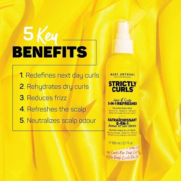 Marc Anthony Strictly Curls Hairspray For Curly Hair, 5-In-1 Refresher - Nourishing Formula For Moisturized, Refreshed & Healthy Scalp & Hair From Root To Tip - 5.7 fl oz - Image 2