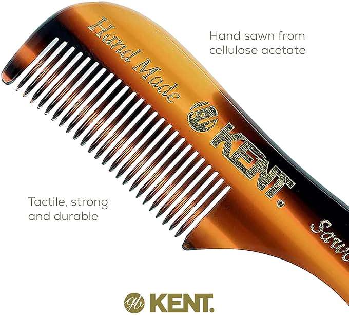 Kent A 81T X-Small Men's Beard Mustache Mini Pocket Comb, Fine Toothed Pocket for Facial Hair Grooming and Styling. Hand-Made of Quality Cellulose Acetate, Saw-cut Hand Polished. Made in England - Image 5