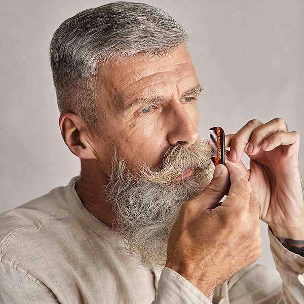 Kent A 81T X-Small Men's Beard Mustache Mini Pocket Comb, Fine Toothed Pocket for Facial Hair Grooming and Styling. Hand-Made of Quality Cellulose Acetate, Saw-cut Hand Polished. Made in England - Image 7