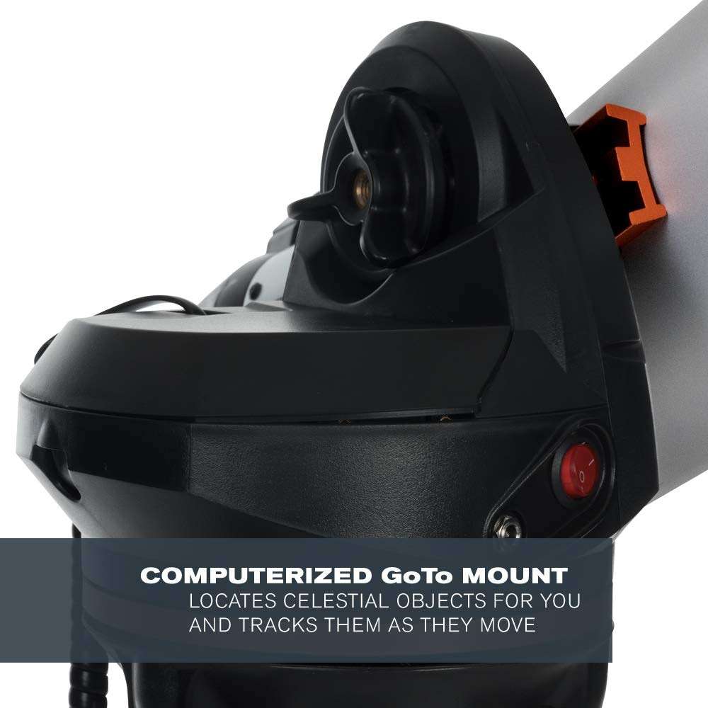 Celestron - 114LCM Computerized Newtonian Telescope - Telescopes for Beginners - 2 Eyepieces - Full-Height Tripod - Motorized Altazimuth Mount - Large 114mm Newtonian Reflector - Image 5