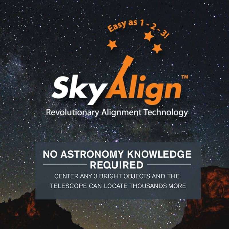 Celestron - 114LCM Computerized Newtonian Telescope - Telescopes for Beginners - 2 Eyepieces - Full-Height Tripod - Motorized Altazimuth Mount - Large 114mm Newtonian Reflector - Image 8