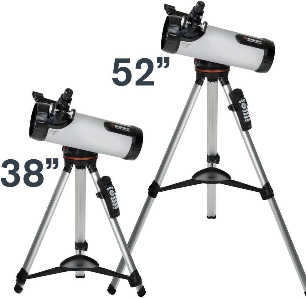 Celestron - 114LCM Computerized Newtonian Telescope - Telescopes for Beginners - 2 Eyepieces - Full-Height Tripod - Motorized Altazimuth Mount - Large 114mm Newtonian Reflector - Image 10
