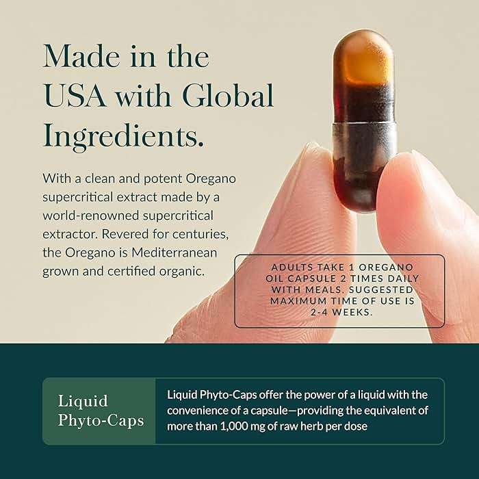 Gaia Herbs Oil of Oregano Capsules - 230 mg Oregano Leaf - Immune & Antioxidant Support Supplement with Oregano Oil, Carvacrol & Thymol* - 60 Vegan Liquid Phyto-Caps (60 Servings) - Image 4