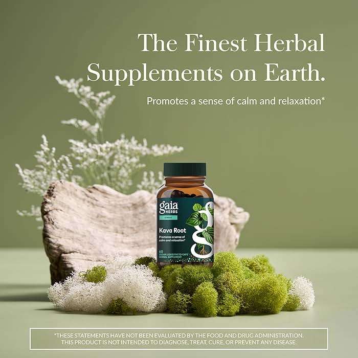 Gaia Herbs Kava Root - Helps Sustain a Sense of Calm & Relaxation During Times of Stress*- Made with Noble Kava Cultivars - 60 Vegan Liquid Phyto-Caps (60 Servings) - Image 2