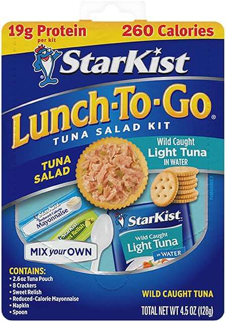 StarKist Lunch-To-Go Mix Your Own Tuna Salad, Chunk Light Tuna Pouch, 4.5 Ounce Kit, 12 Pack - Image 2