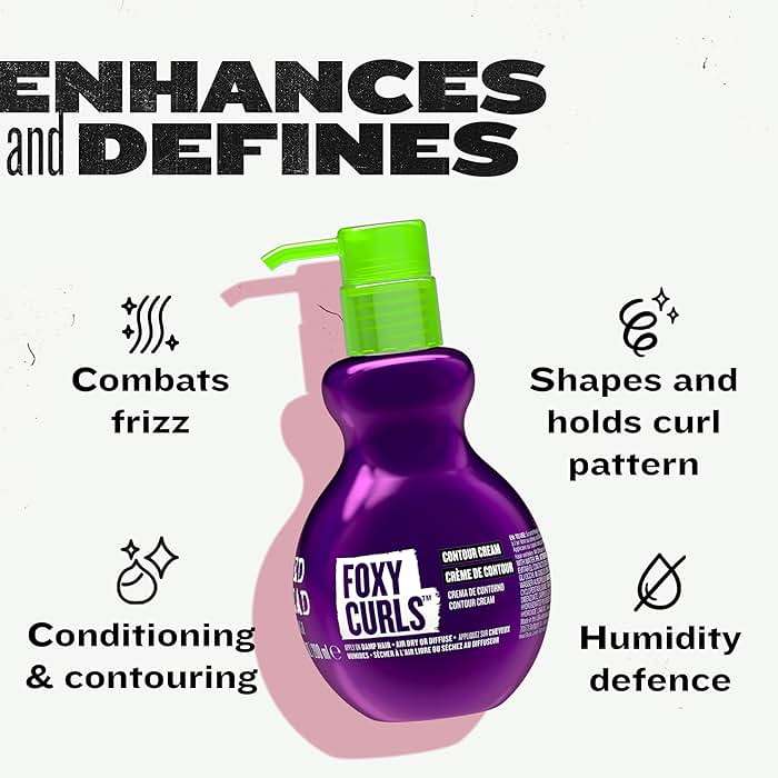 TIGI Bed Head Curl Cream, Foxy Curls – Contour Cream for Lightweight Definition, Frizz Control, Anti-Humidity, Wavy & Curly Hair Products, Fruit Twist Scent, 6.76 Oz - Image 4