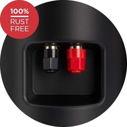 Polk Audio Atrium 4 Weatherproof Outdoor Speakers with Powerful Bass (Pair, Black), All-Weather Durability, Broad Sound Coverage, Speed-Lock Mounting System - Image 2