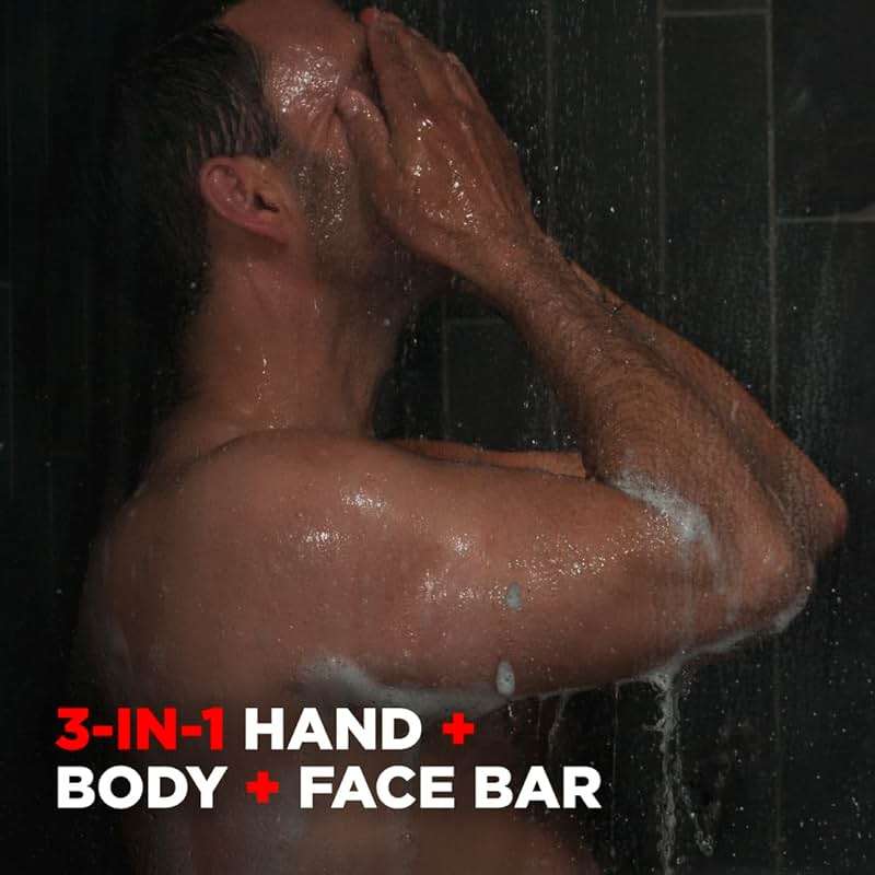 Dove Men + Care Deep Clean Body + Face Bars, Purifying Grains, 3.75 oz, 6 Ct - Image 6