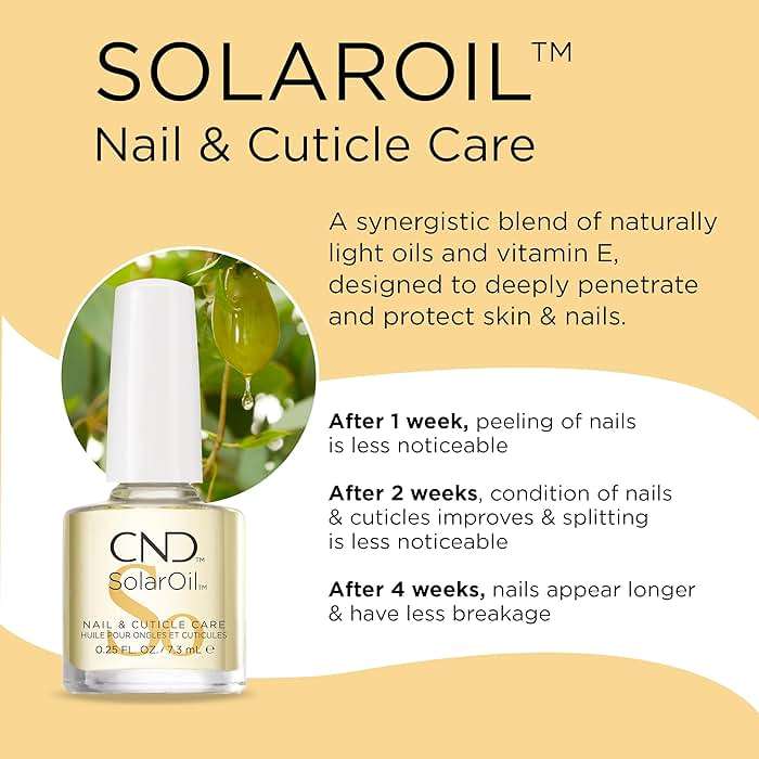 CND SolarOil Cuticle Oil, Natural Blend Of Jojoba, Vitamin E, Rice Bran and Sweet Almond Oils, Moisturizes and Conditions Skin (Packaging May Vary) - Image 2