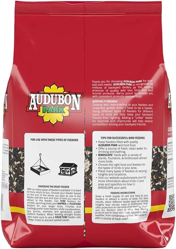 Audubon Park Cardinal Blend Wild Bird Food, Cardinal Bird Seed for Outside Feeders, 4-Pound Bag - Image 4