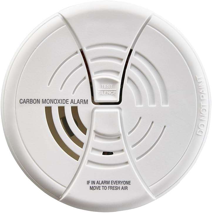 FIRST ALERT Carbon Monoxide Alarm | BRK CO250 Battery Operated Carbon Monoxide Detector With 9-Volt Battery & Two Silence Features - Image 1