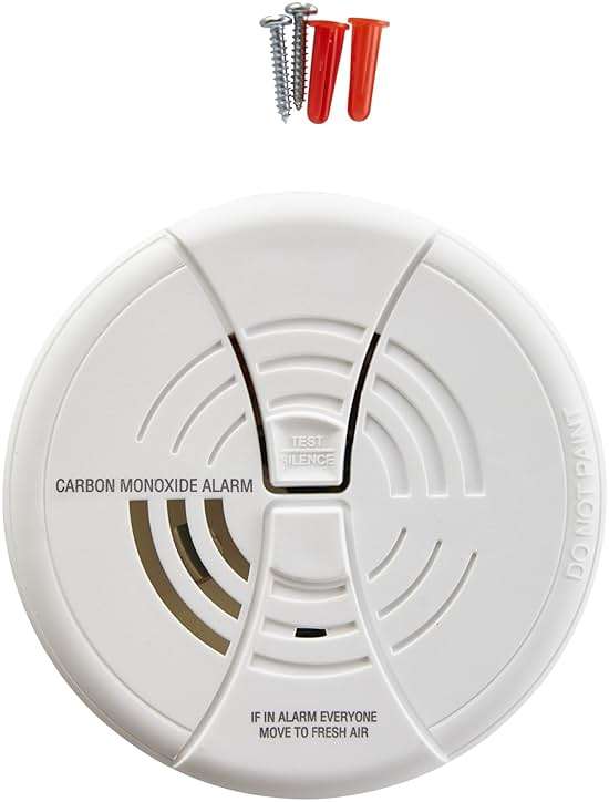 FIRST ALERT Carbon Monoxide Alarm | BRK CO250 Battery Operated Carbon Monoxide Detector With 9-Volt Battery & Two Silence Features - Image 2