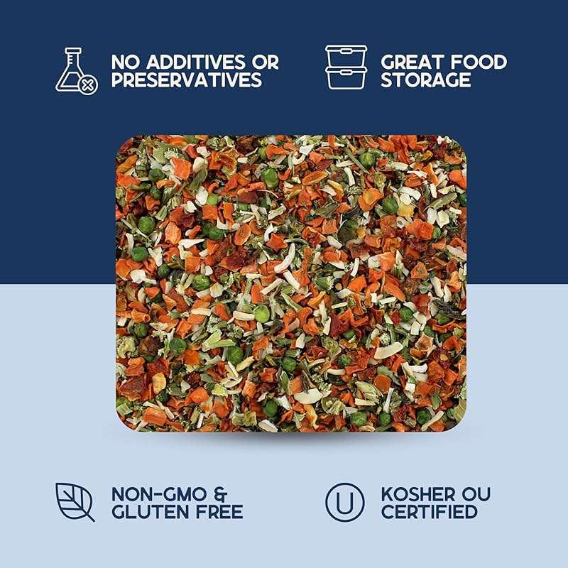 Harmony House Premium Vegetable Soup Mix - Dehydrated Vegetables for Cooking, Camping, Emergency Supply and More (9 oz, Quart Size Jar) - Image 5
