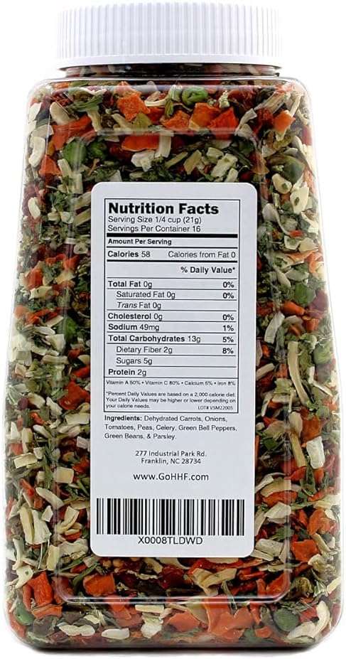 Harmony House Premium Vegetable Soup Mix - Dehydrated Vegetables for Cooking, Camping, Emergency Supply and More (9 oz, Quart Size Jar) - Image 10