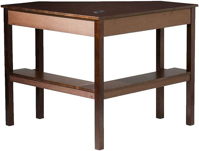 SEI Furniture - Wardboro Corner Computer Desk - Espresso - Transitional Design, Brown Finish - Ideal for Home Office, Bedroom (HO6644) - Image 6