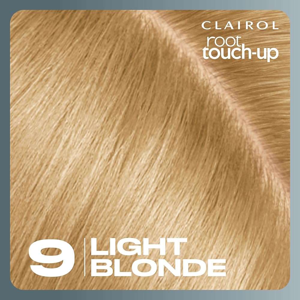 Clairol Root Touch-Up by Nice'n Easy Permanent Hair Dye, 9 Light Blonde Hair Color | 100% Gray Coverage | Easy Brush Application | Matches Professional Salon Shades | Pack of 2 - Image 10