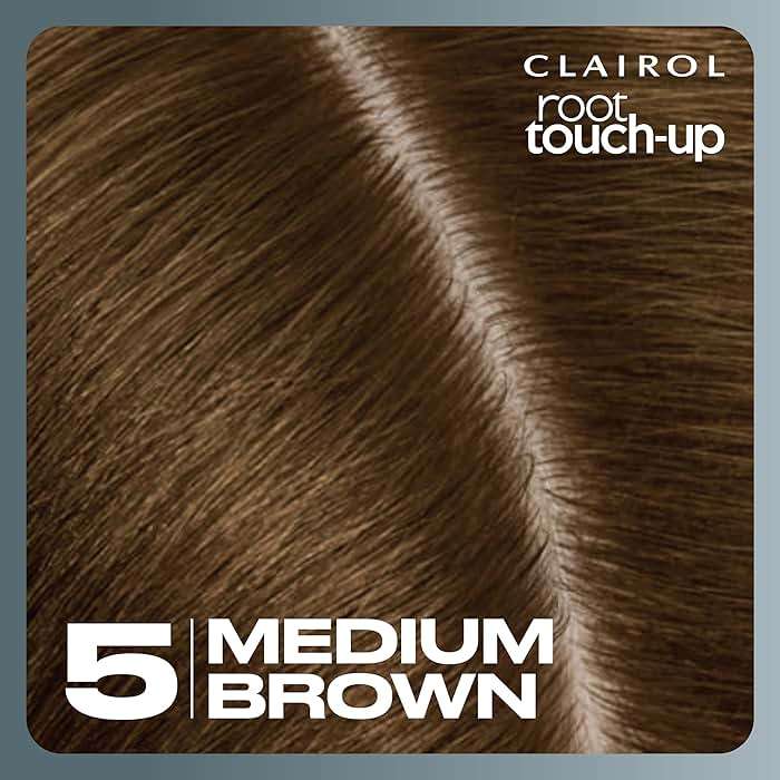 Clairol Root Touch-Up by Nice'n Easy Permanent Hair Dye, 5 Medium Brown Hair Color | 100% Gray Coverage | Easy Brush Application | Matches Professional Salon Shades | Pack of 2 - Image 10