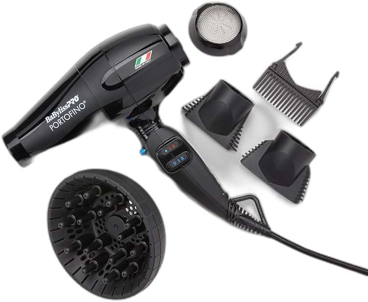 BaBylissPRO Nano Titanium Italian Portofino Hair Dryer - Professional 2000 Watt Blow Dryer - Image 1